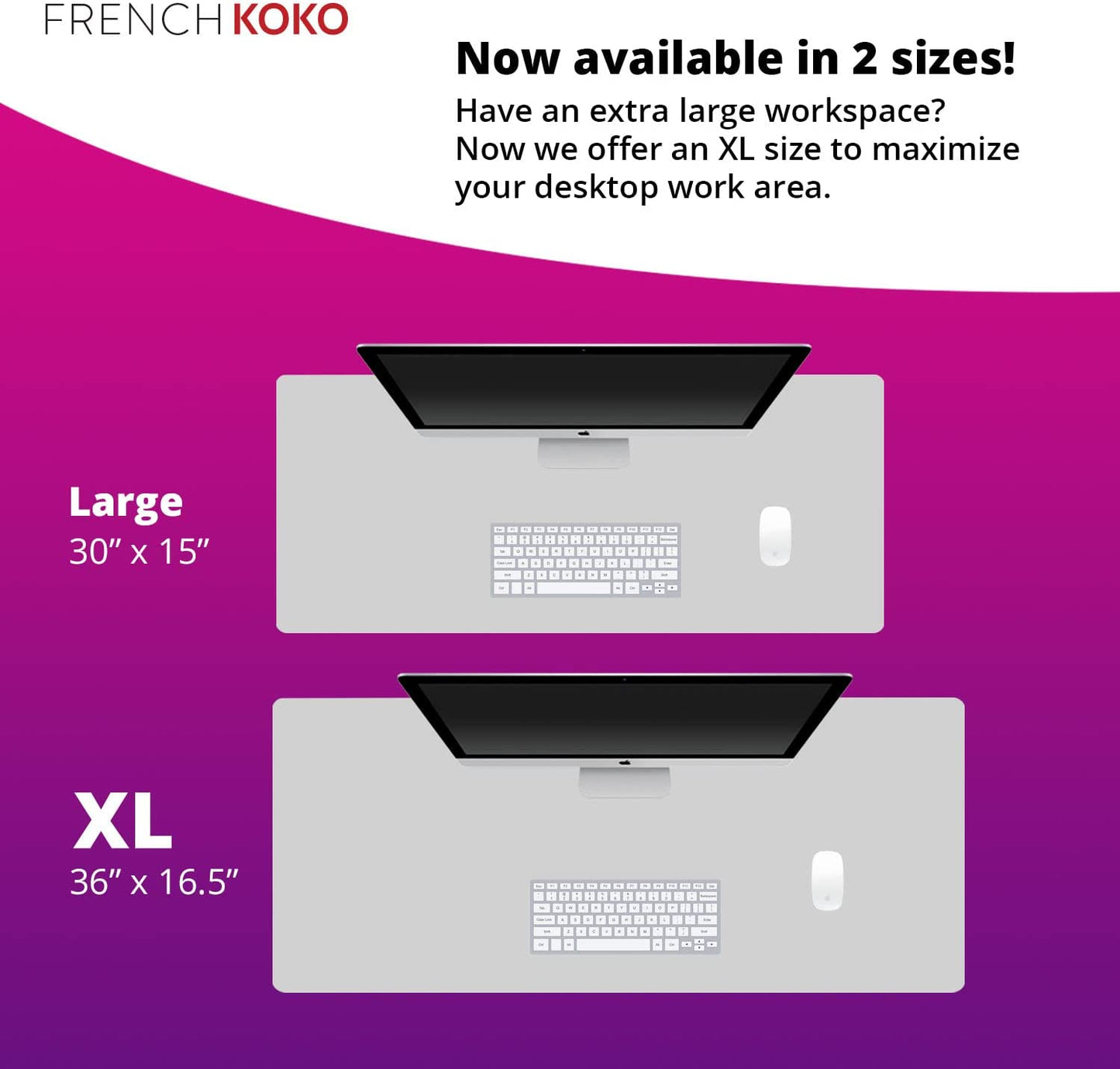 Cute Marble Teal XL Desk Mat for Office Elegance